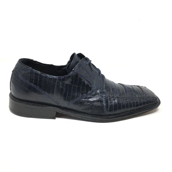 David Eden Oxfords Shoes Size 9 Blue Crocodile Liz main image 6